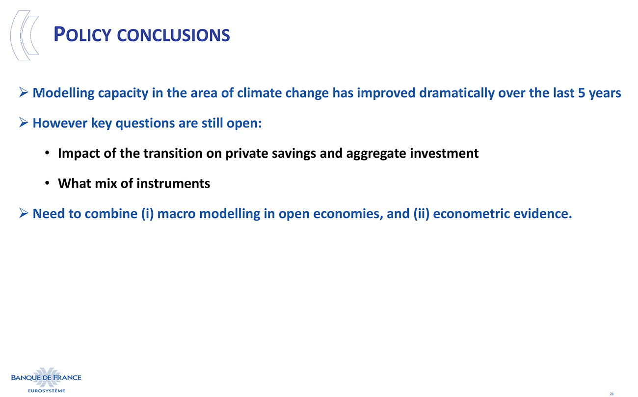 Policy conclusions