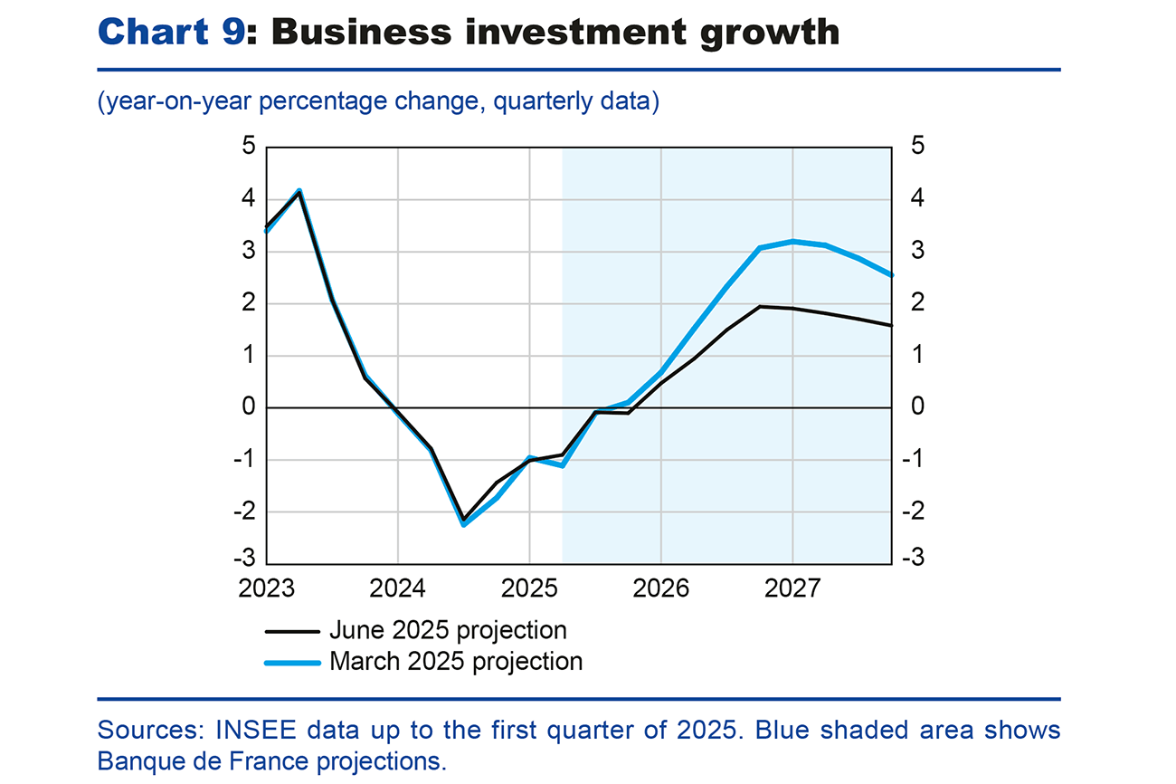 Chart 9: Business investment growth