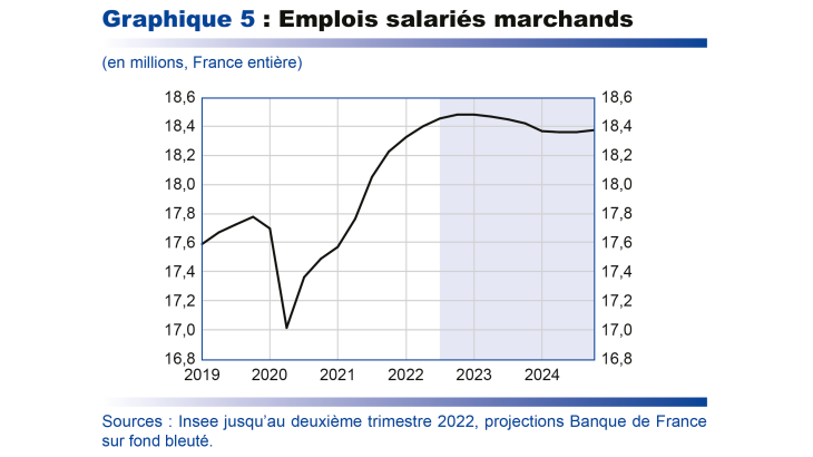 Emplois salariés marchands