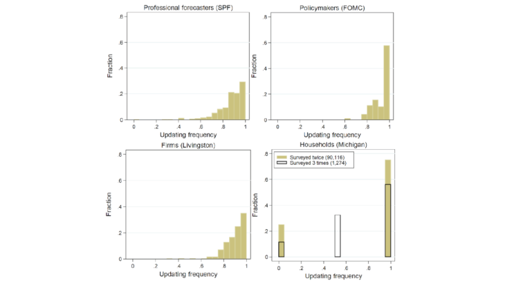 Figure 2 – Individual frequency of forecast revisions in the US Source : author’s computations