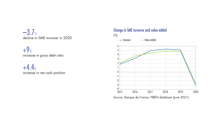 Change in SME turnover and value added