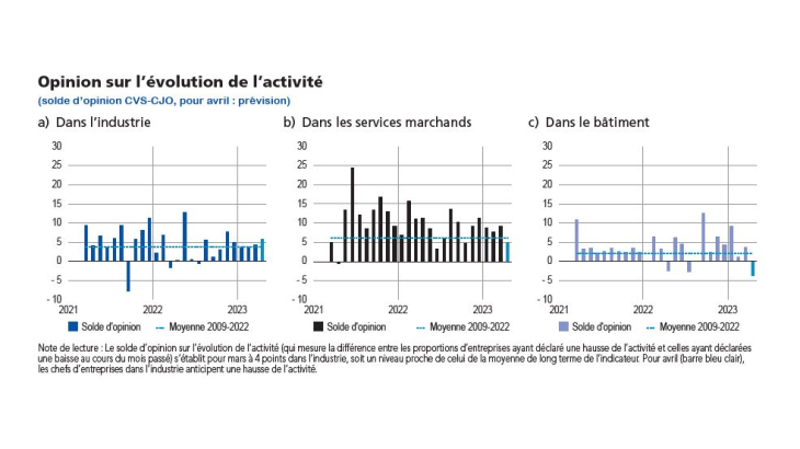 Opinion sur l'évolution de l'activité