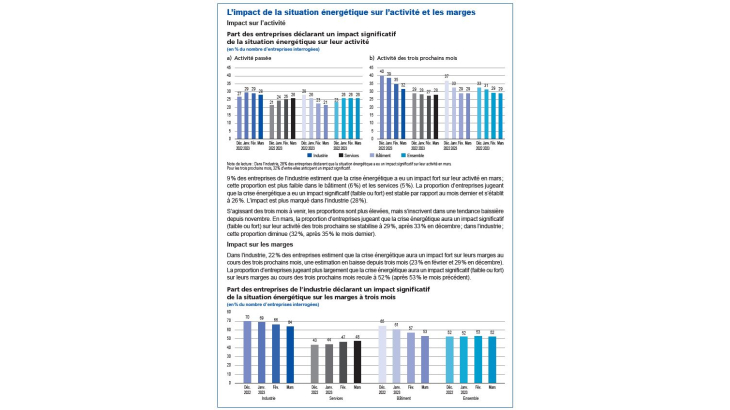 L'impact de la situation énergétique sur l'activité et les marges