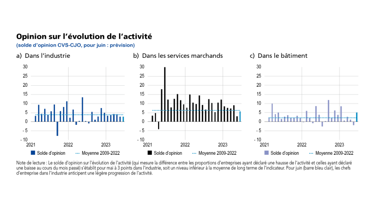 EMC juin 2023 Opinion sur l'évolution de l'activité