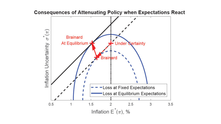 Consequences of attenuating policy when expectations react