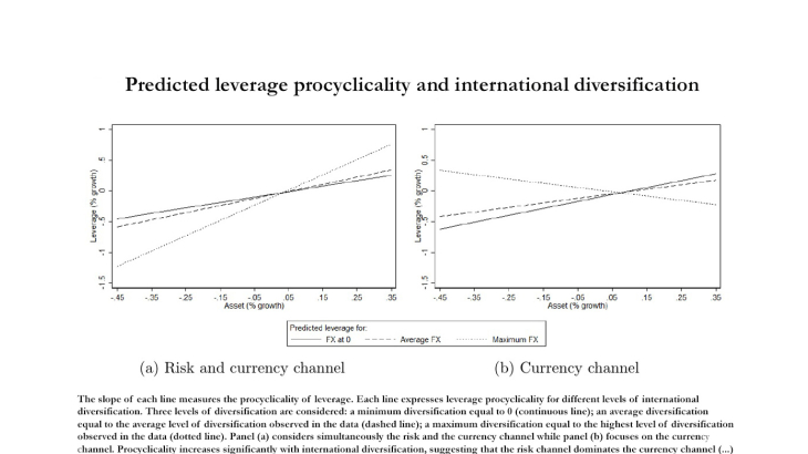 Predicted leverage procyclicality and international diversification