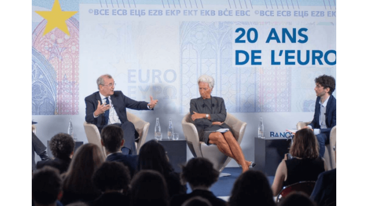 Christine Lagarde 20 ans euro
