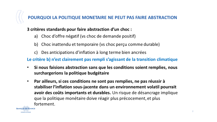 Pourquoi la politique monétaire ne peut pas faire abstraction