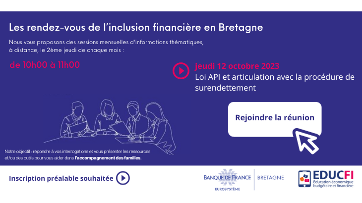 Les rendez-vous de l’inclusion financière en Bretagne 12 octobre 2023