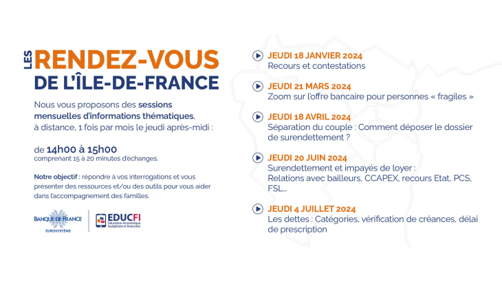 Invitation Les rendez-vous en Ile de France 2024