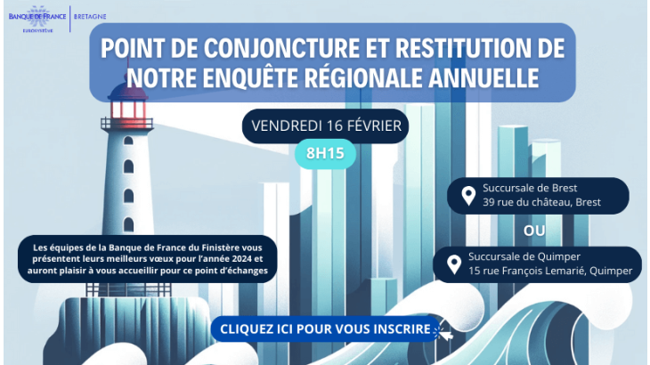 Point de conjoncture :  et restitution de notre enquête régionale annuelle Vendredi 16 février 2024 à 8h15