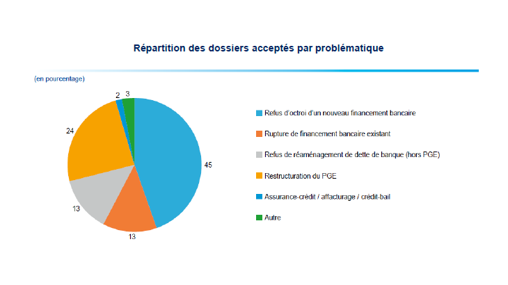 Répartition des dossiers acceptés par problématique