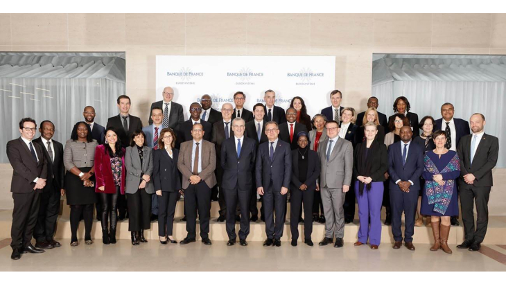 Photo de groupe des représentants des banques centrales d'UE et d'Afrique