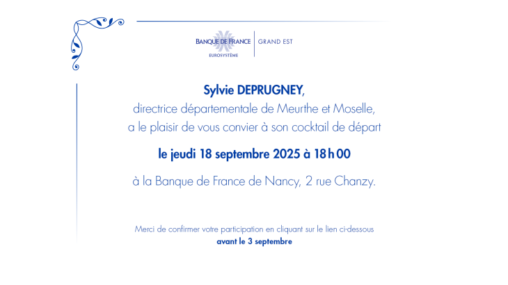 Invitation départ Sylvie Deprugney