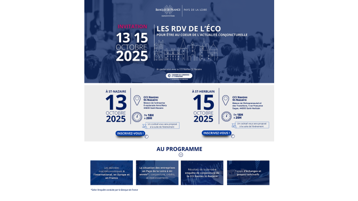 LES RDV de l'ECO 13-15-OCTOBRE 2025