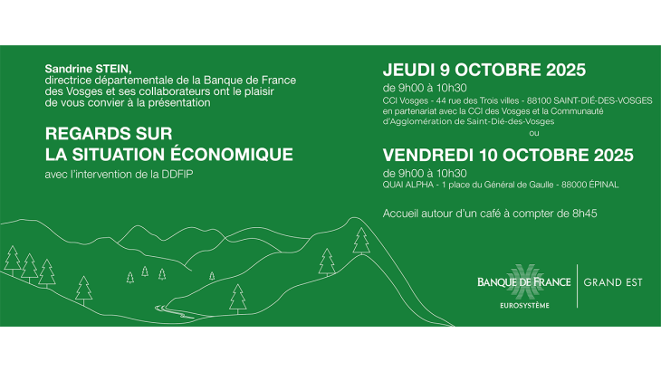 invitation Regards sur la situation économique 9-10 octobre 2025
