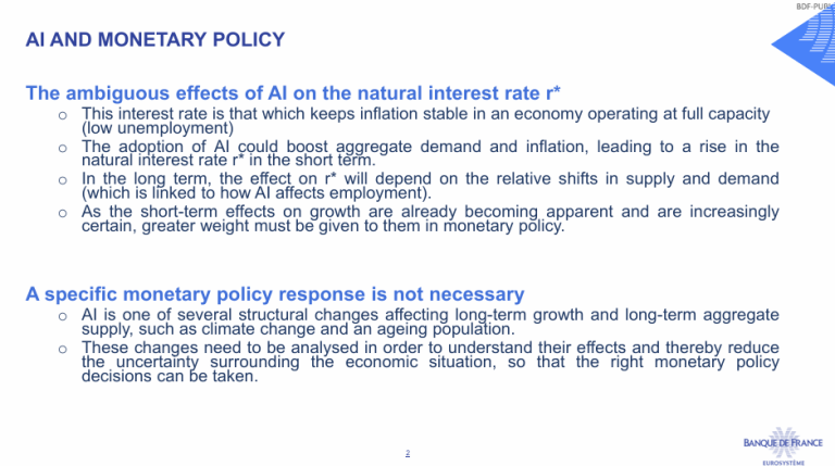 AI AND MONETARY POLICY