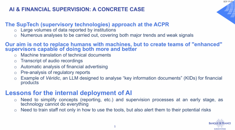 AI & FINANCIAL SUPERVISION: A CONCRETE CASE