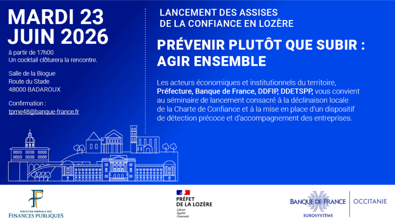 Invitation au lancement des assises de la confiance en Lozère le Mardi 23 juin 2026