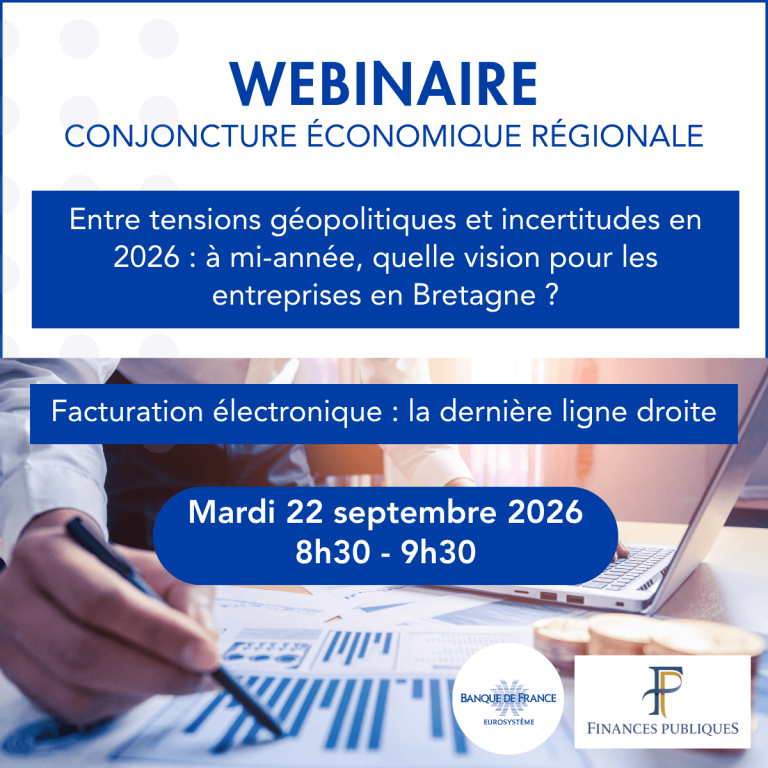 webinaire Conjoncture économique régionale mardi 22 septembre 2026 8h30 - 9h30