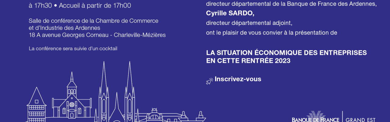 invitation pour La situation économique des entreprises en cette rentrée 2023
