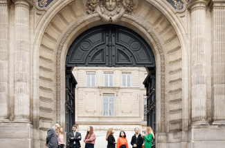 façade avec portail ouvert de la Banque de France