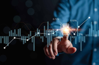 histogramme courbe du cours de l'essence
