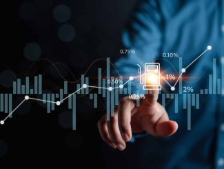 histogramme courbe du cours de l'essence