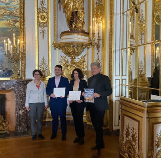 Lauréats Bloc notes éco dans la galerie dorée