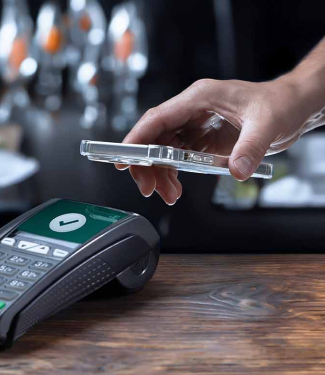 téléphone sur un tpe